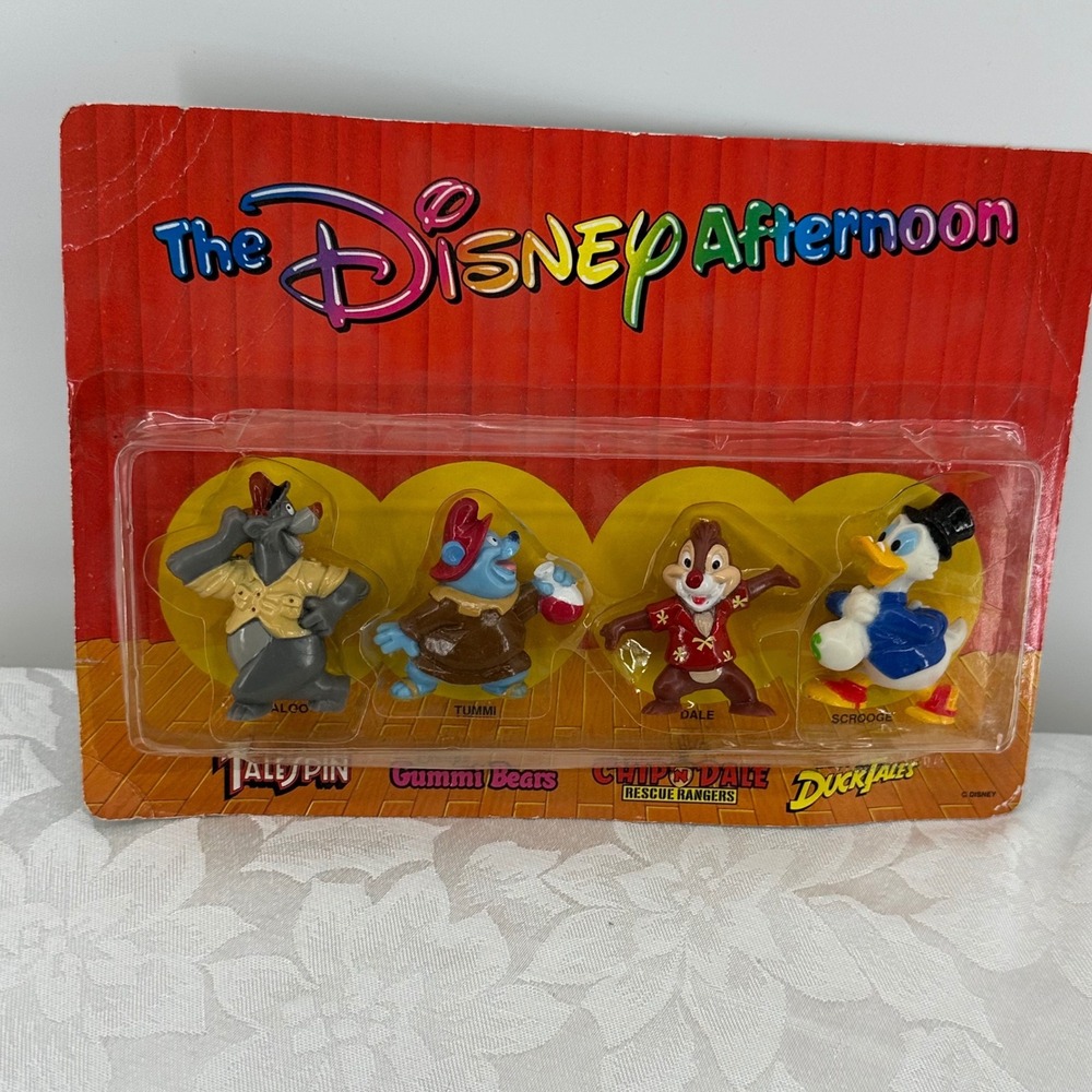 Vintage Disney Kellogg's Cereal Figures Multi Exc. 1991 Disney Afternoon 4 Pack